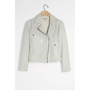 Anthropologie Rossi Eyelet Moto Jacket
